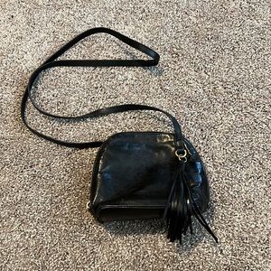 HOBO Nash Black Leather Crossbody Bag